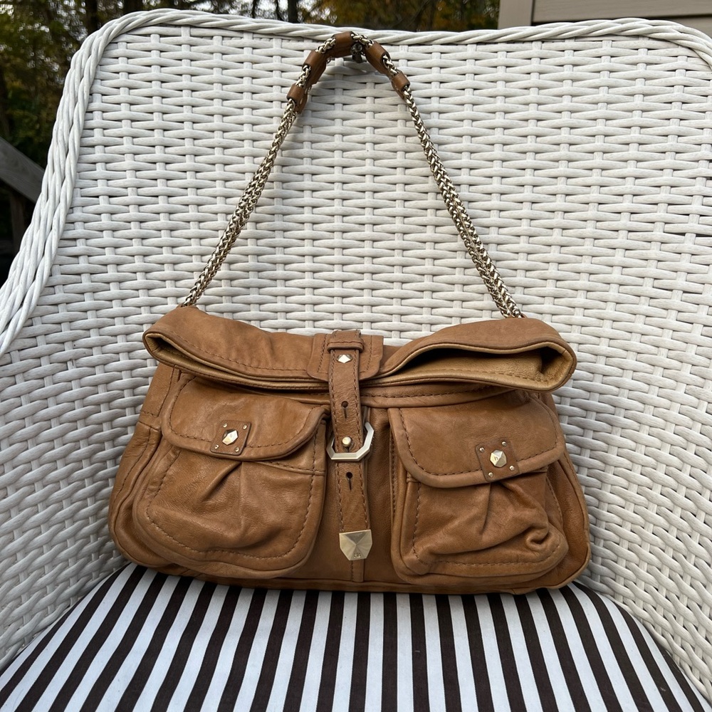 Henri Bendel Lamb Skin Leather Shoulder Bag